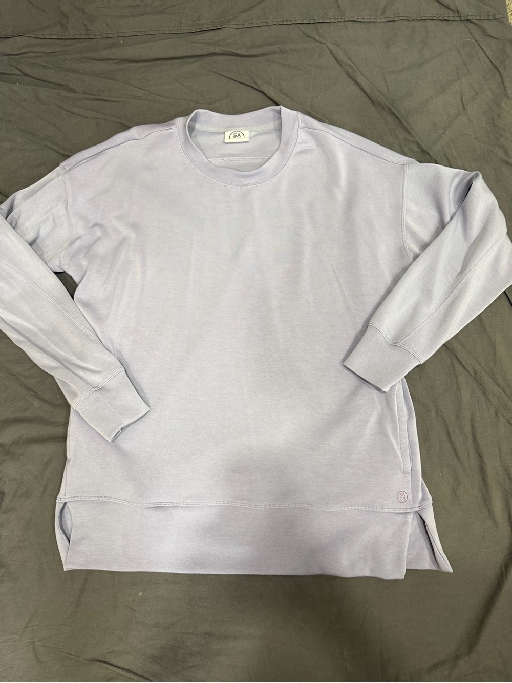Sage Light Lavender Crewneck Sweatshirt - Women's Pullover